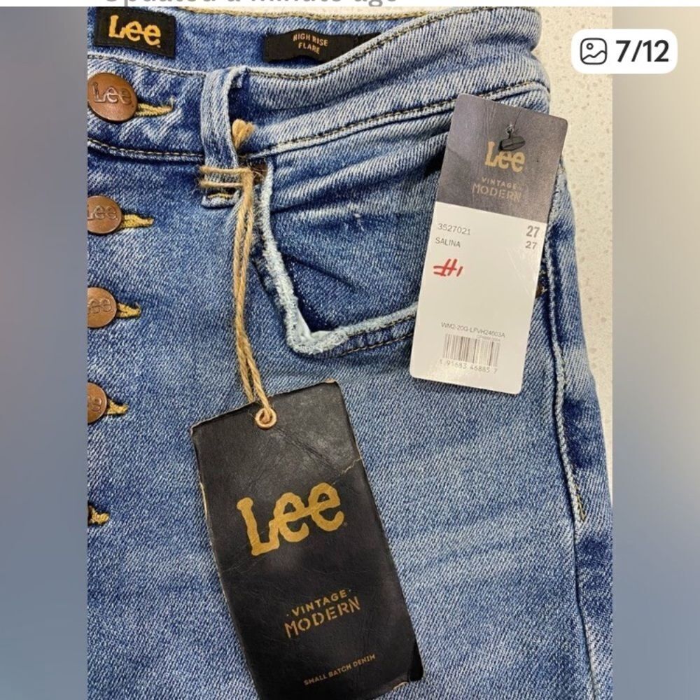 Lee Vintage Modern High Rise Flare Jeans 27x33 NWT Stretch Denim. Lot of 2 - Picture 9 of 16
